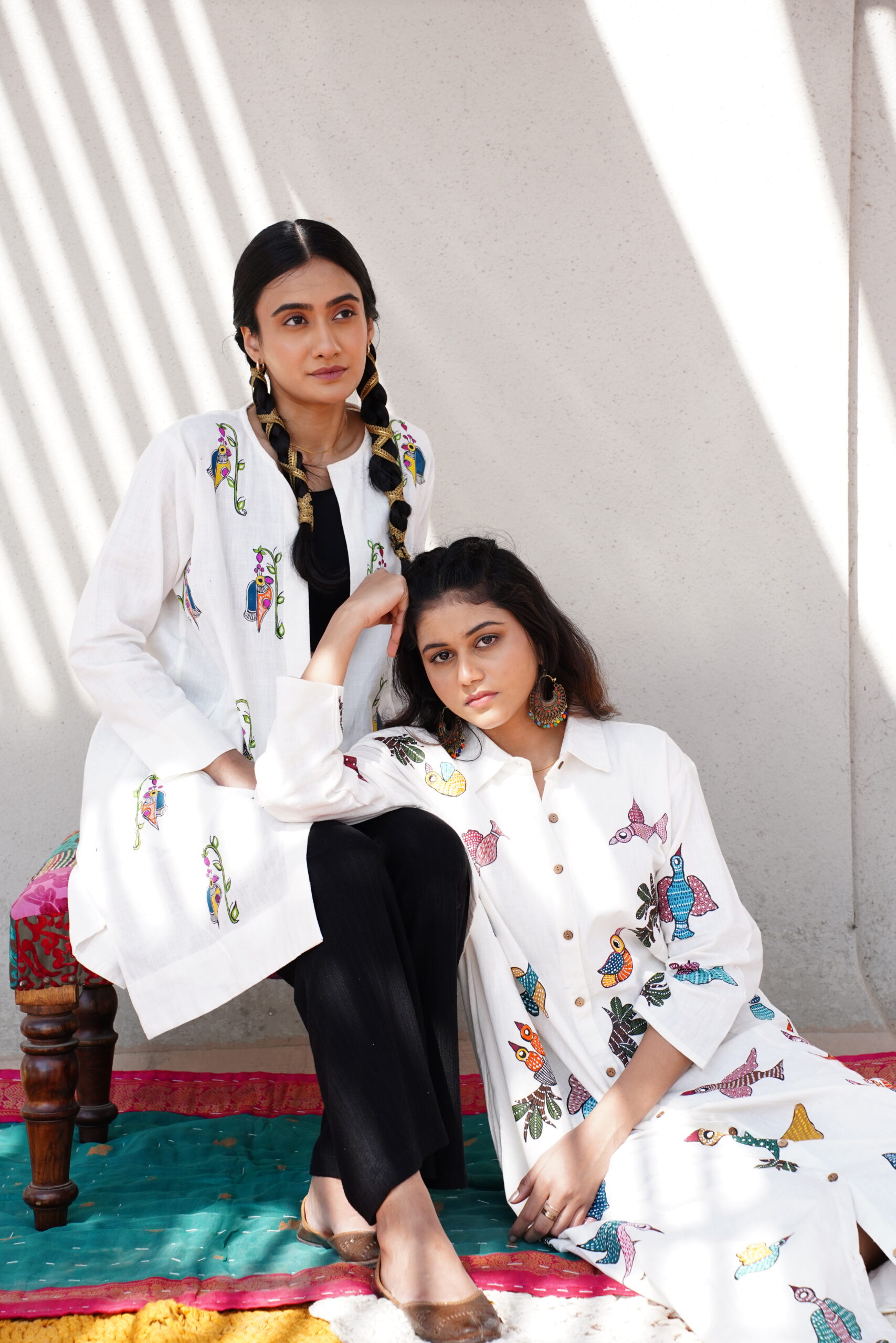 Gond Art Convertible Shirt Dress - Image 2