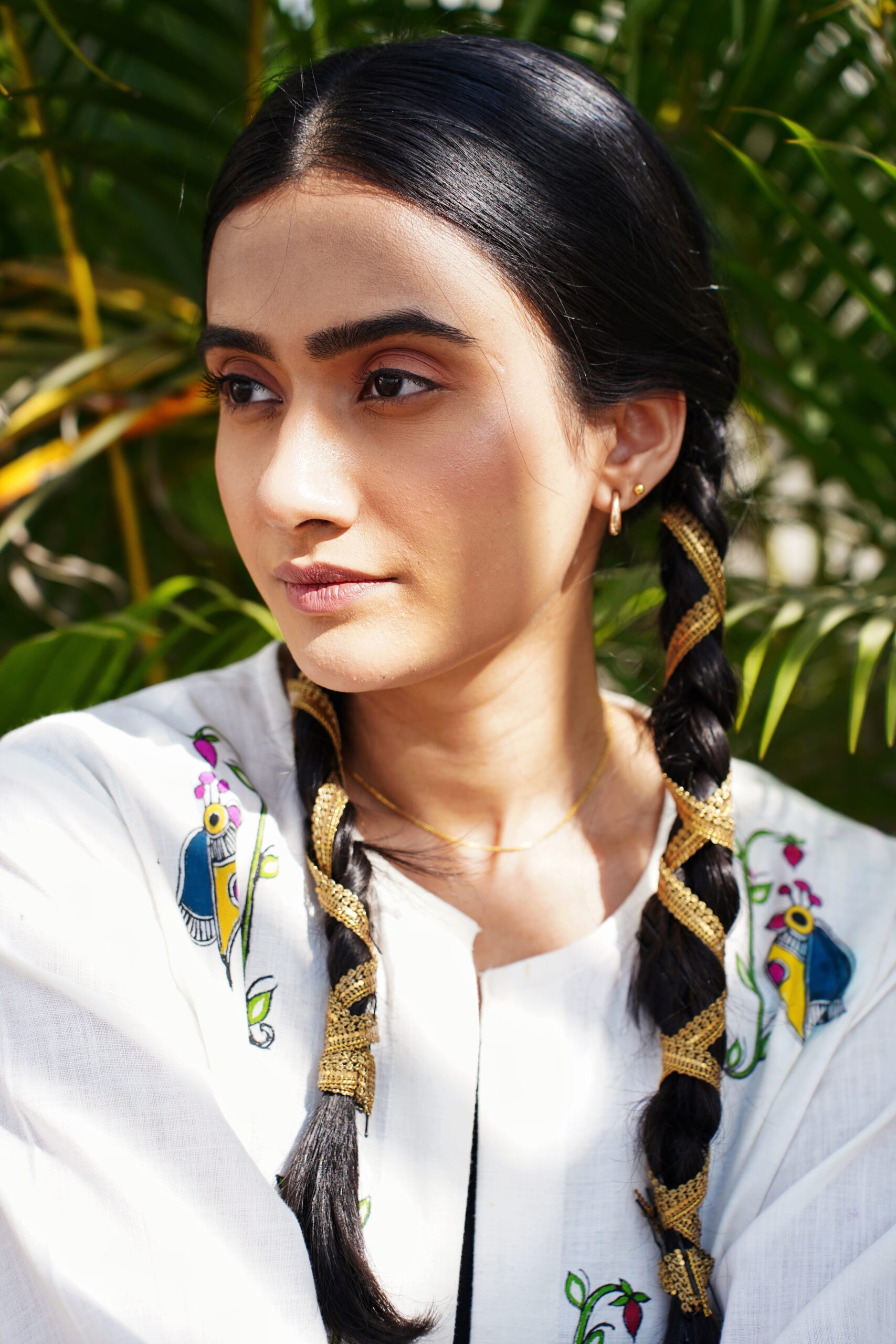 Mayura Hand-Painted Khadi Shrug - Image 11