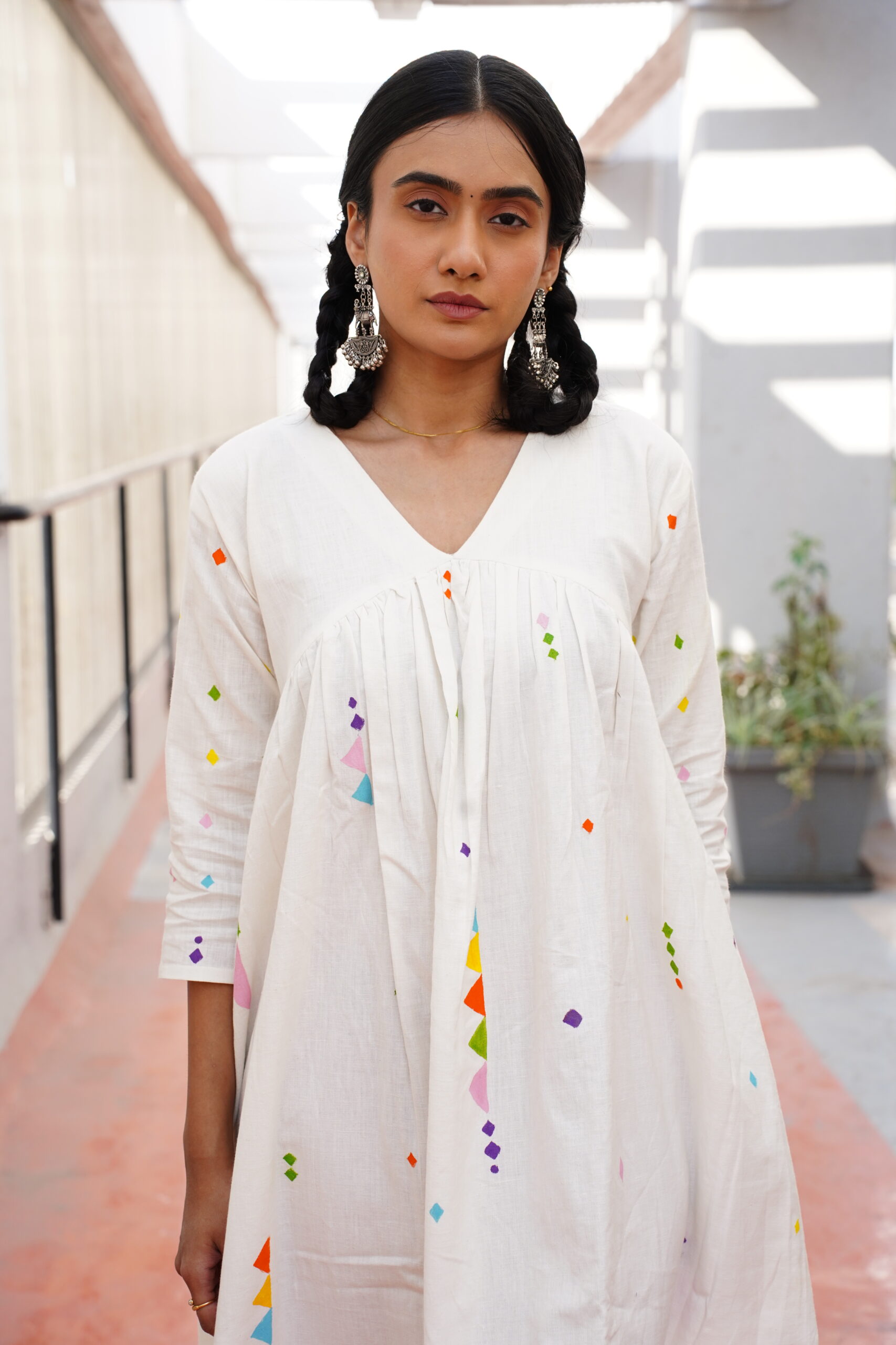 Canvas Bloom Khadi Midi Dress