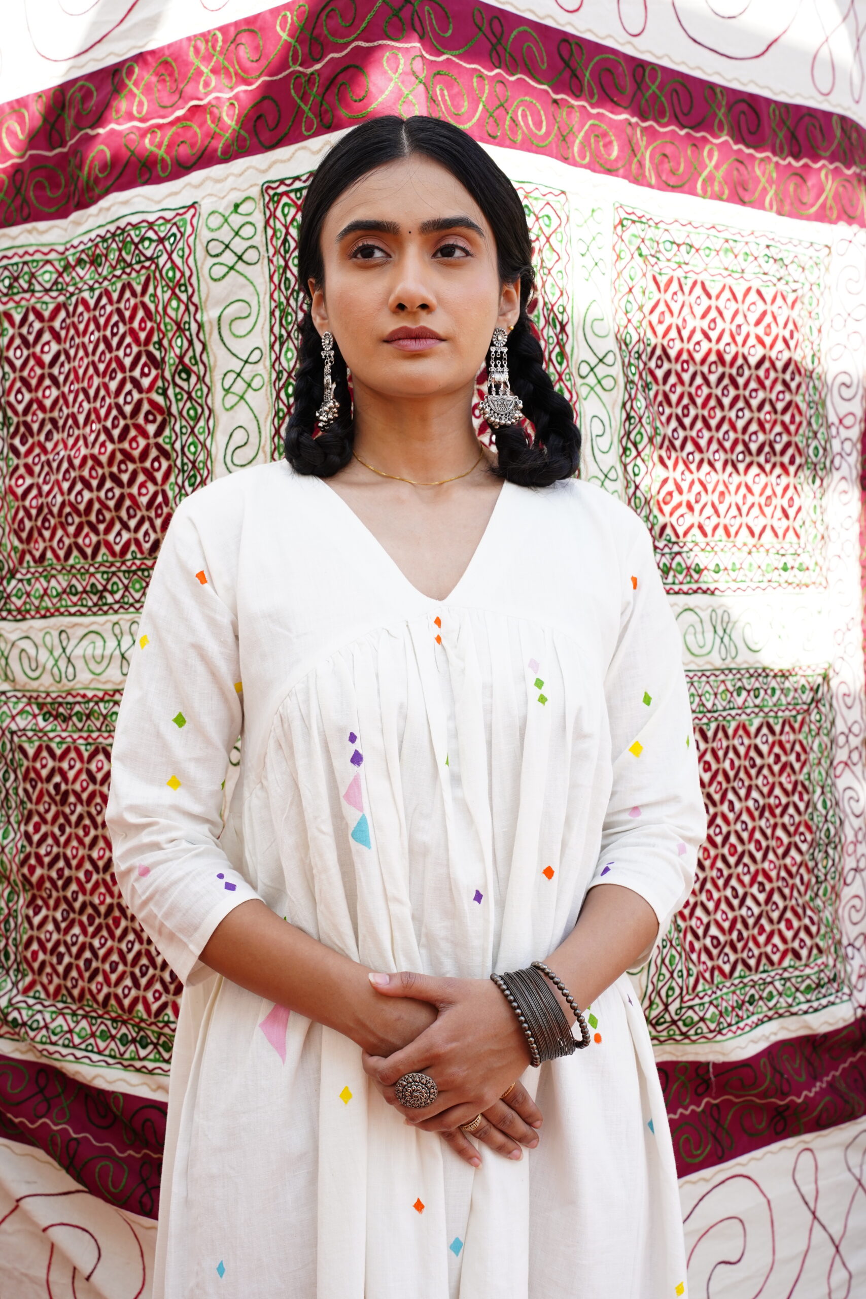 Canvas Bloom Khadi Midi Dress - Image 6