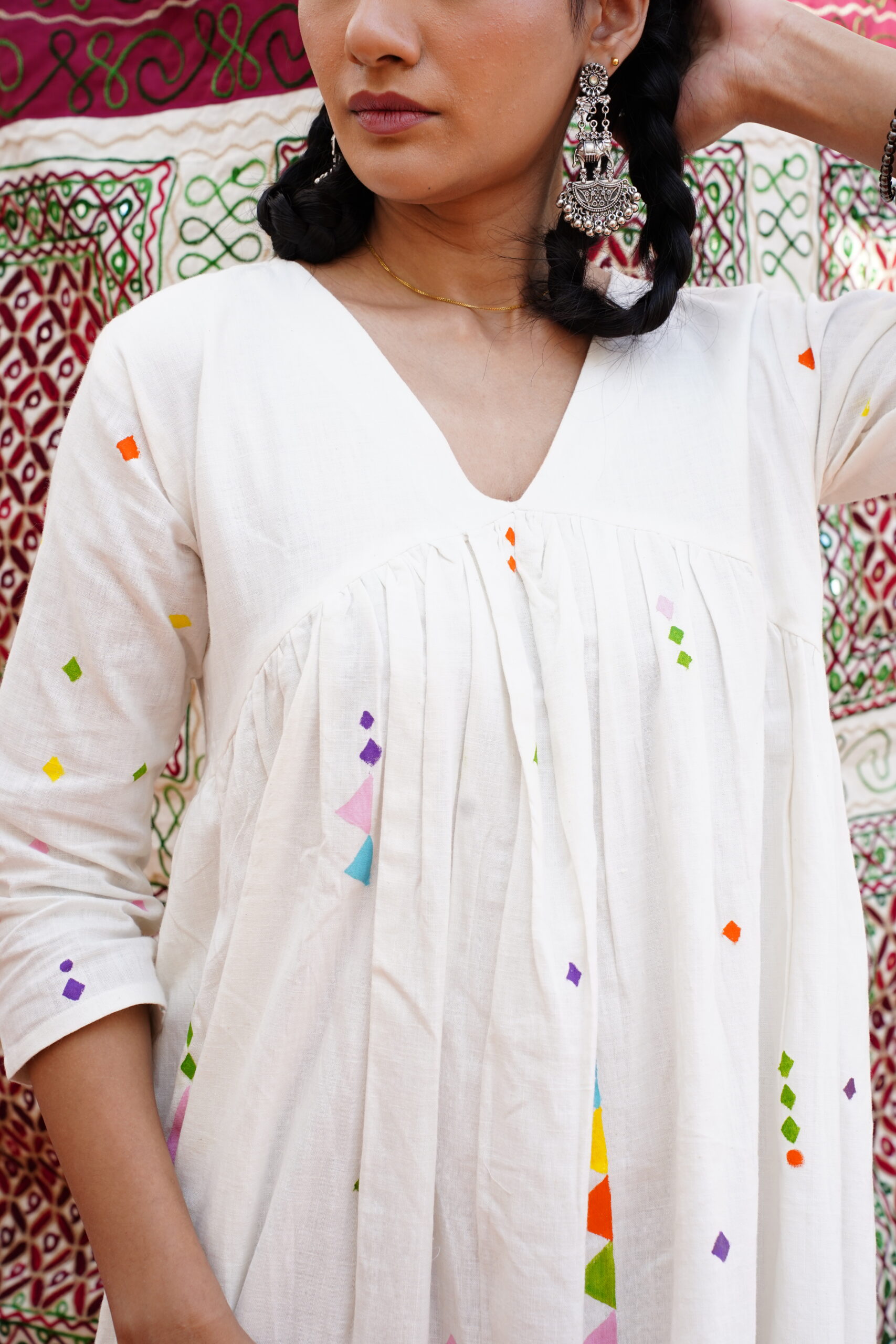 Canvas Bloom Khadi Midi Dress - Image 5