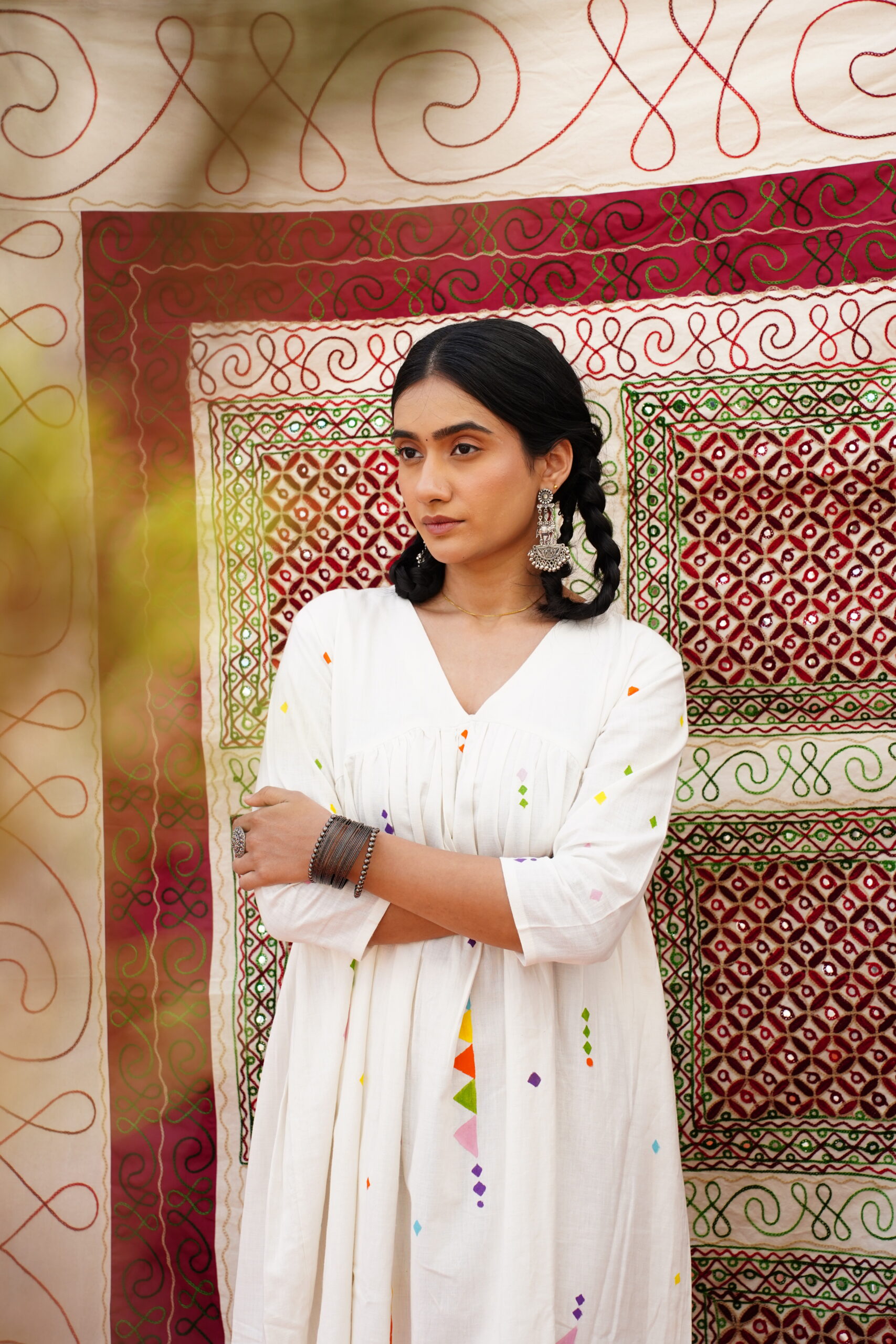 Canvas Bloom Khadi Midi Dress - Image 3